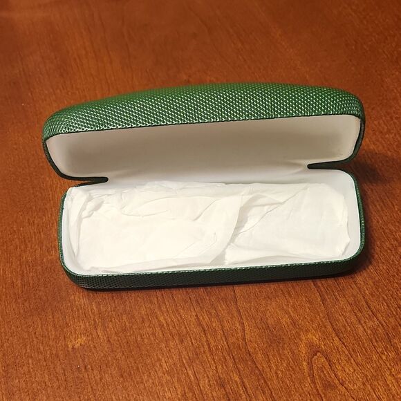 Lacoste Glasses w/ White Frames & Green Glasses Case - Picture 7 of 8